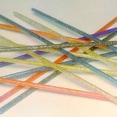 изображение Трубка пластиковая 3 мм с блестками Tube Soft Glitter 