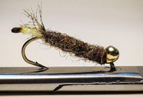 Маленькое изображение тяжелая мушка “ручейник в домике” на вольфрамовой головке со смещенным отверстием Маленькое фото тяжелая мушка “ручейник в домике” на вольфрамовой головке со смещенным отверстием