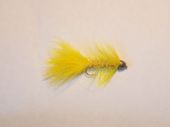 изображение Нахлыстовый стример с головкой желтый Wooly Bugger 