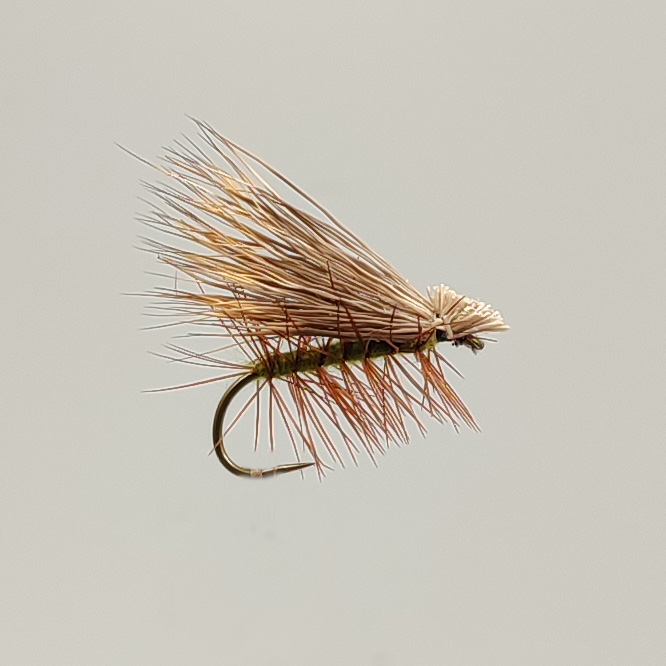 мушка сухая ручейник Elk Hair Caddis мушка сухая ручейник Elk Hair Caddis