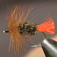 Большое фото red tag dry fly - пошаговое вязание нахлыстовой сухой мушки